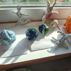 Darveliai kosmoso tema