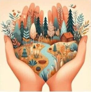 Eilėraščio Lietuvėle iliustracija