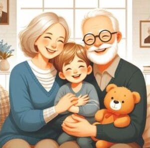 Eilėraštis seneliams, iliustracija